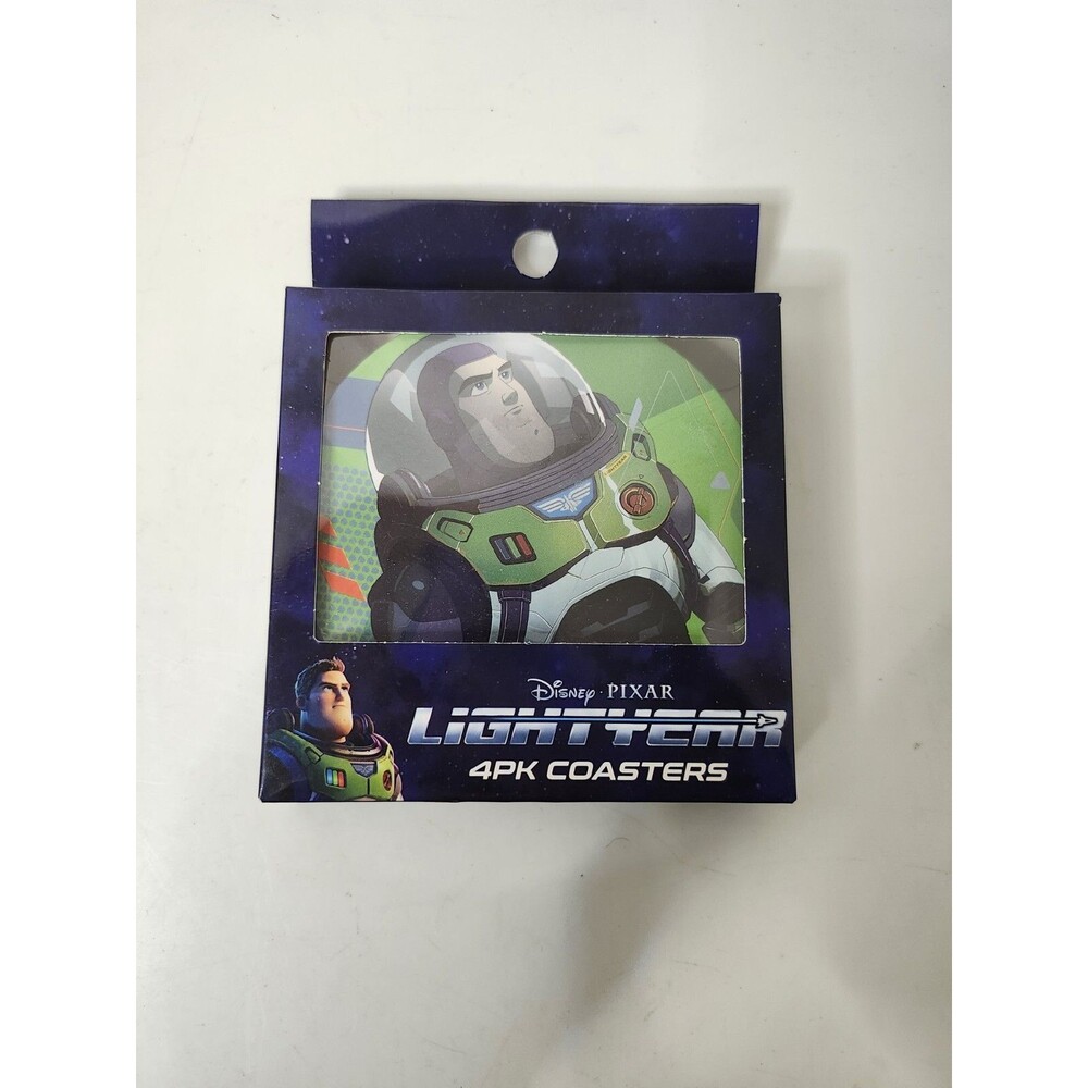 Buzz Lightyear Coasters Disney/Pixar  ~ 4 Coasters New In Box